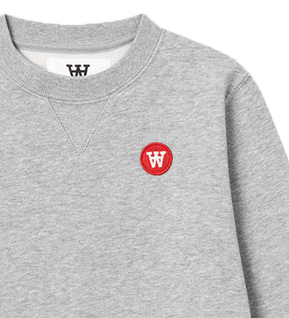 Wood Wood Sweatshirt - Rod - Gråmeleret