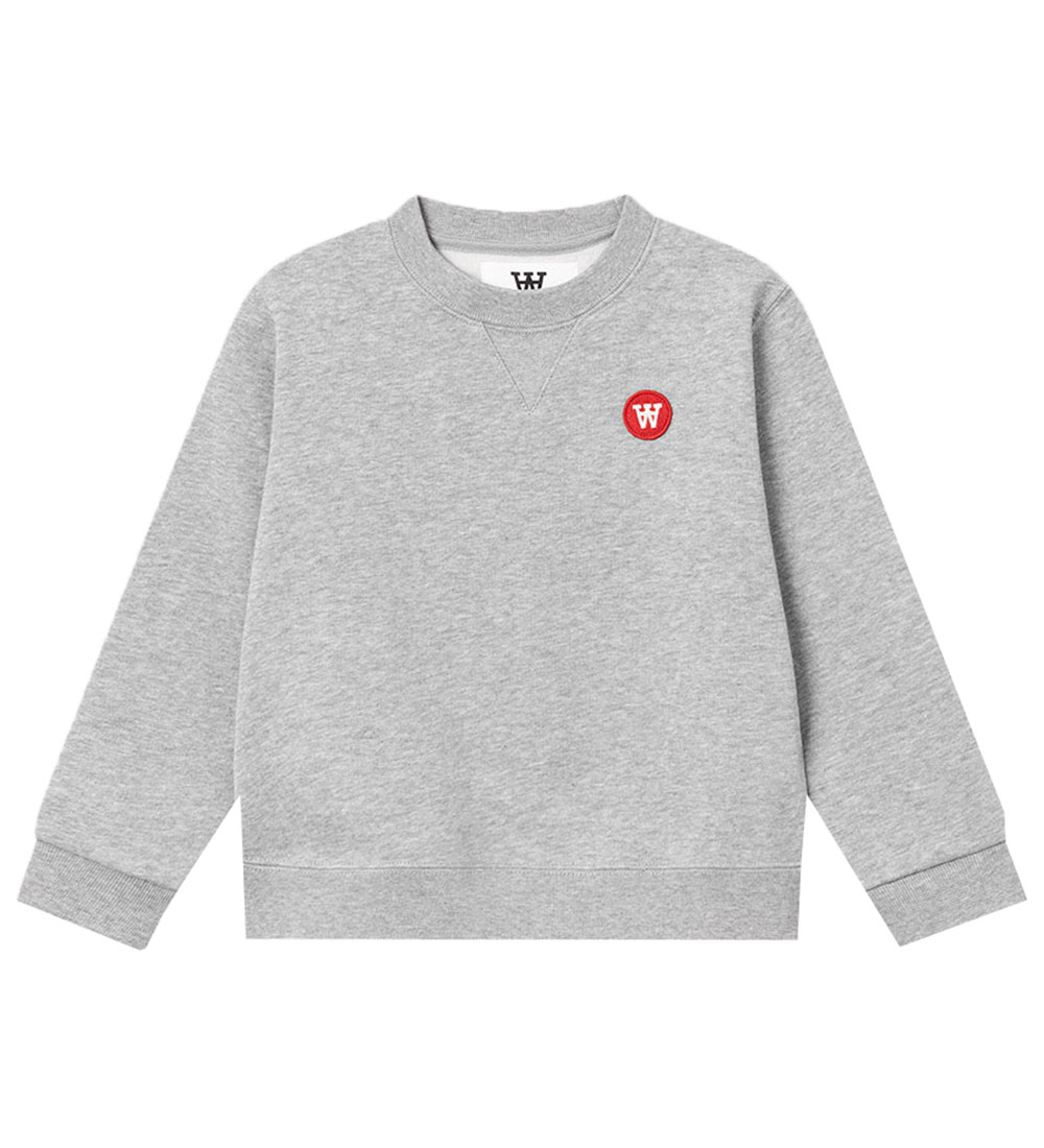 Wood Wood Sweatshirt - Rod - Gråmeleret