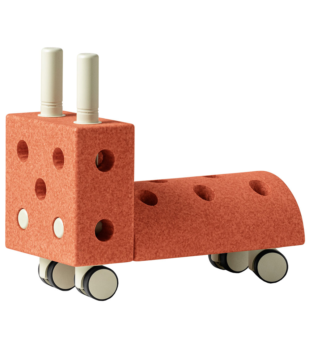 MODU Gåvogn - Tiny Ride - 10 Dele - Burnt Orange/Dusty Green
