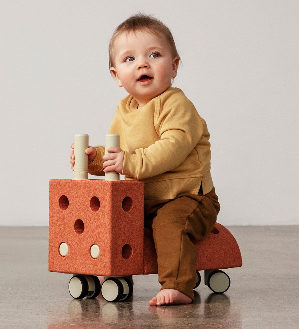 MODU Gåvogn - Tiny Ride - 10 Dele - Burnt Orange/Dusty Green