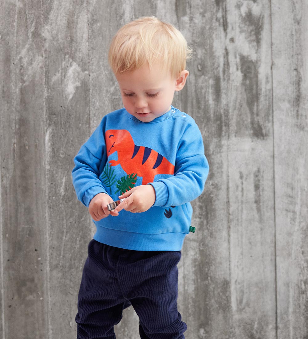 Freds World Sweatshirt - Dinosaur - Happy Blue