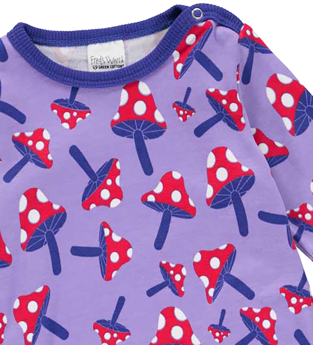 Freds World Body l/æ - Mushroom - Paisley/Energy Blue/Lollipop