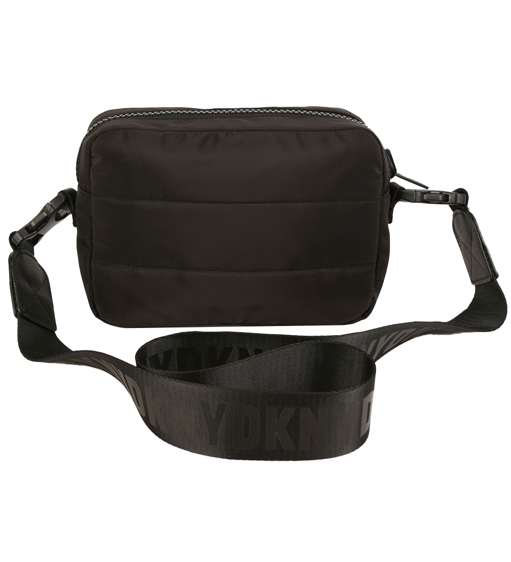 DKNY Skuldertaske - Vendbar - Sort m. Hvid/Sølv