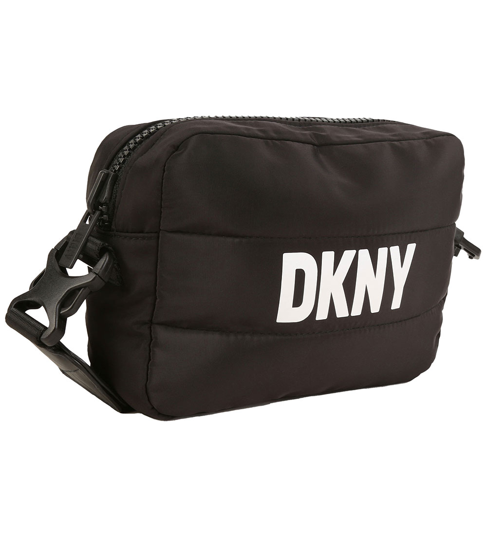 DKNY Skuldertaske - Vendbar - Sort m. Hvid/Sølv