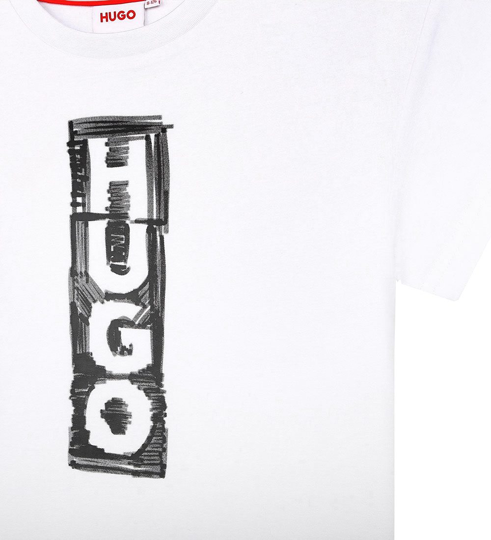 HUGO T-shirt - Hvid m. Print