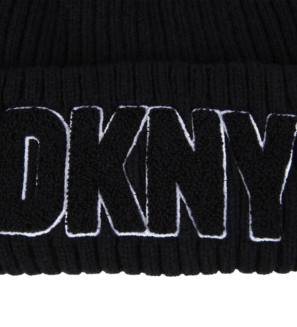 DKNY Hue - Strik - Sort m. Frotté