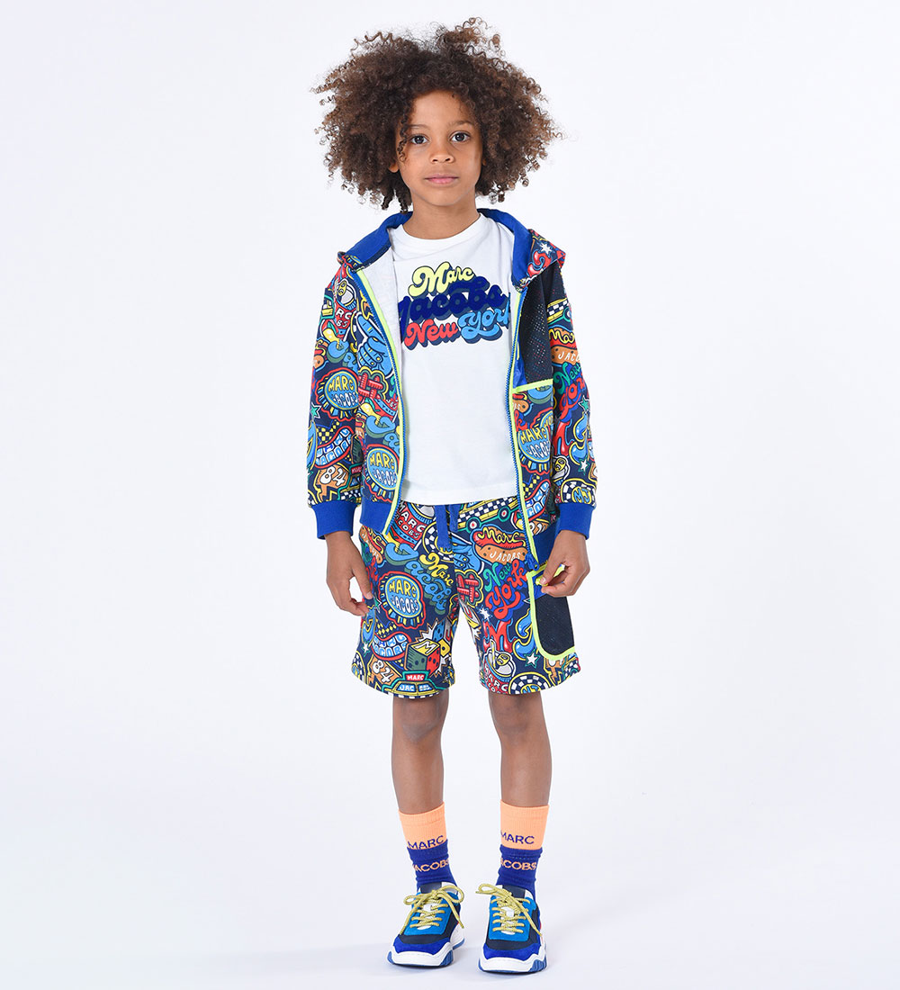 Little Marc Jacobs Bluse - Hvid m. Print