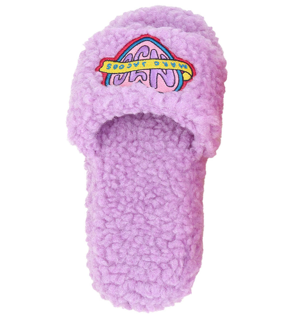 Little Marc Jacobs Badesandaler - Violet m. Teddyfleece/Patches