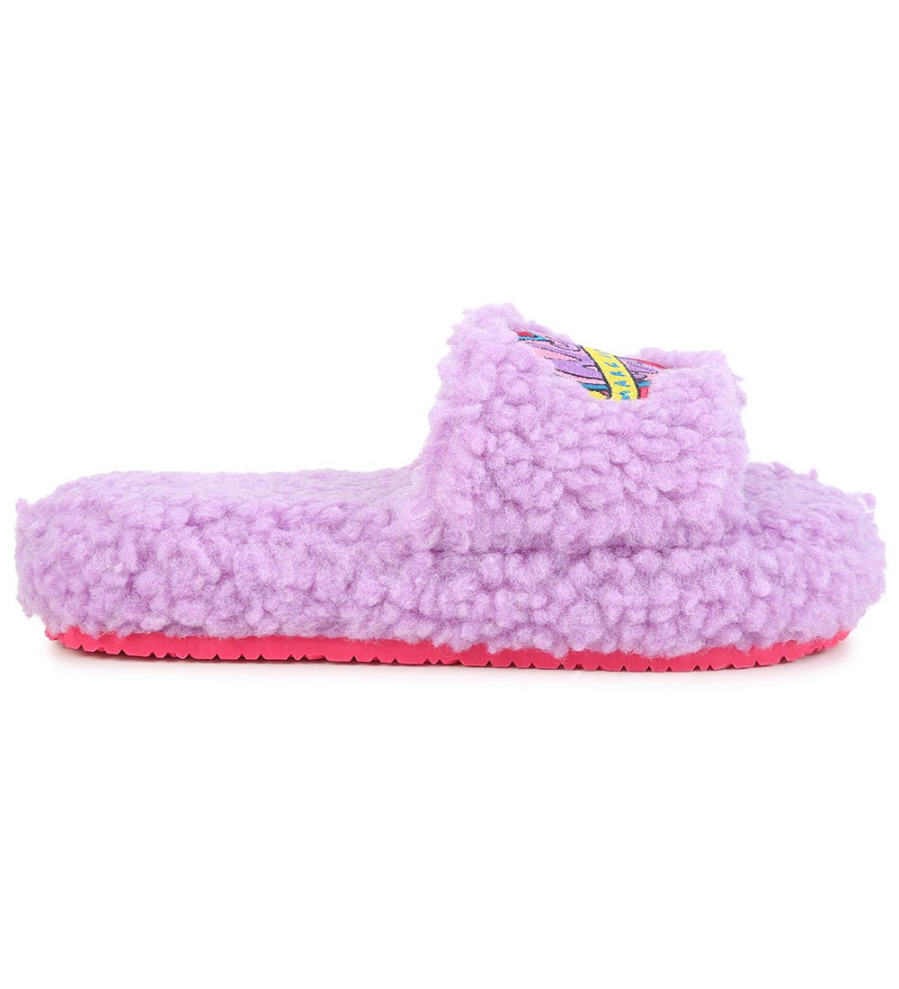Little Marc Jacobs Badesandaler - Violet m. Teddyfleece/Patches