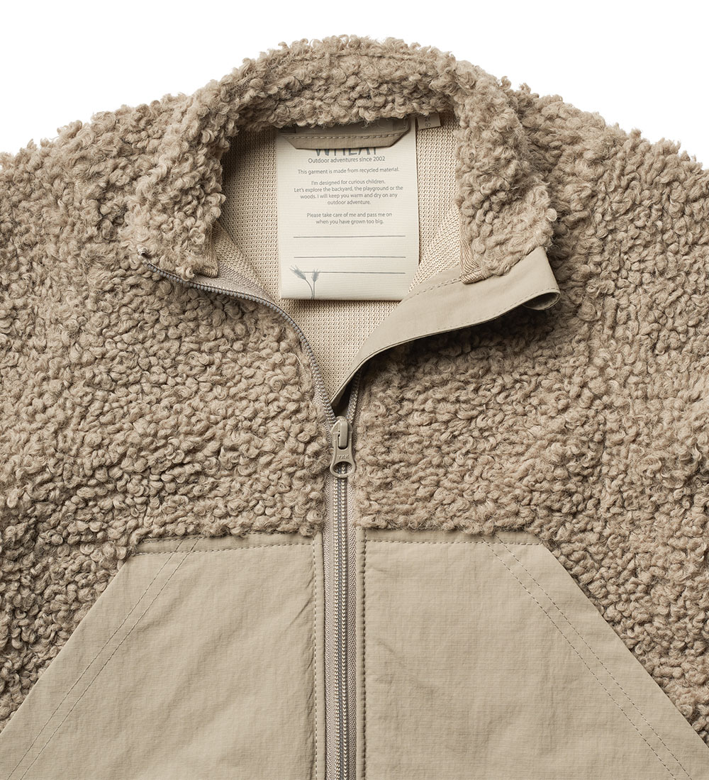 Wheat Fleecejakke - Pile Tiko - Beige Stone