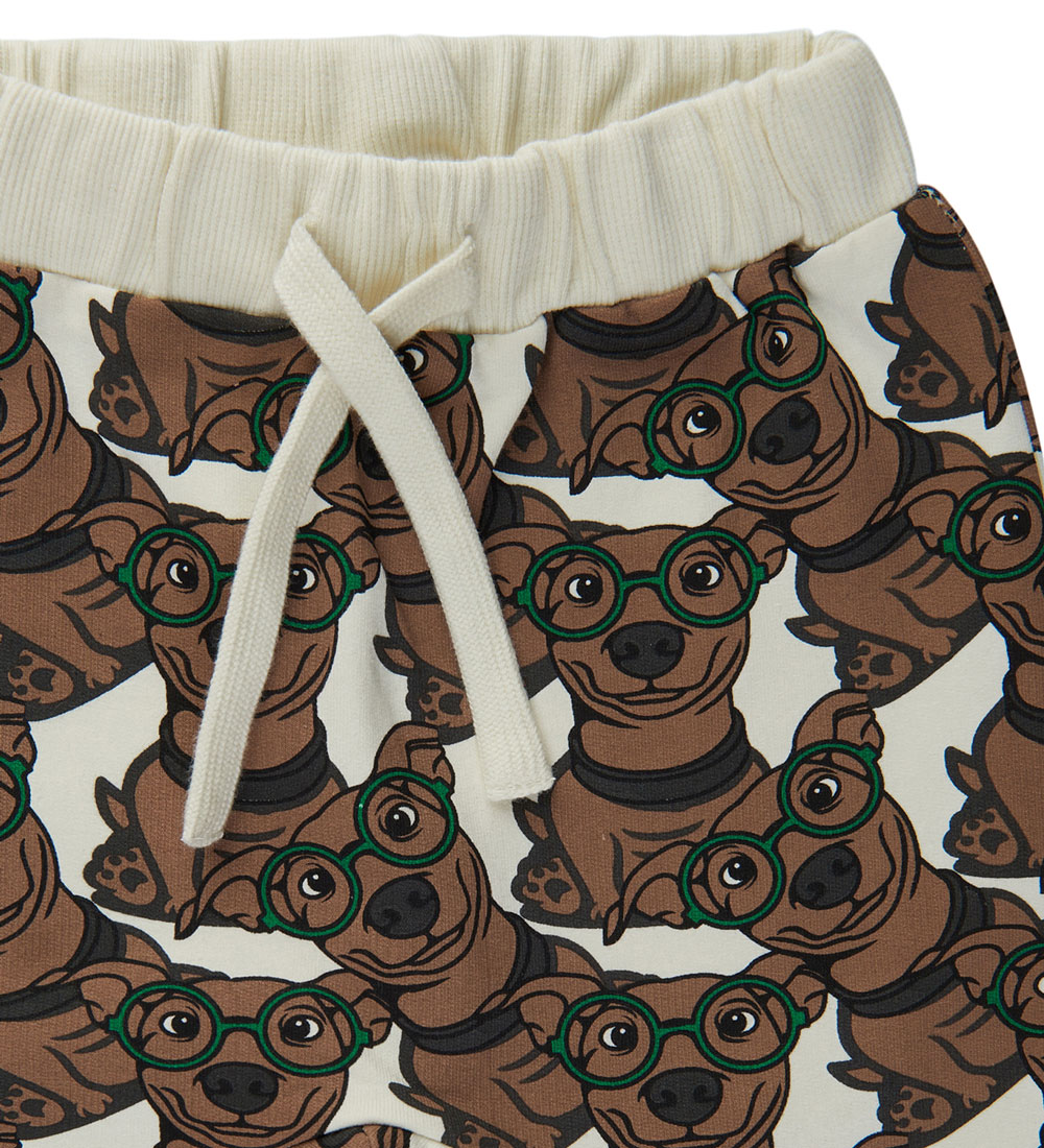 The New Siblings Sweatpants - TnsHergo - White Swan m. Hunde