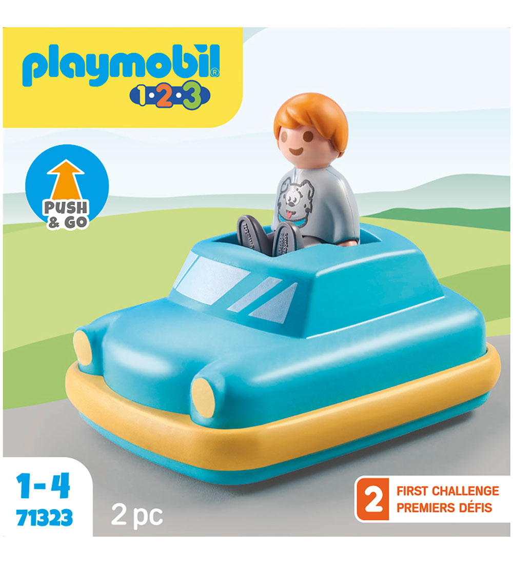 Playmobil 1.2.3. - Push & Go Bil - 2 dele - 71323