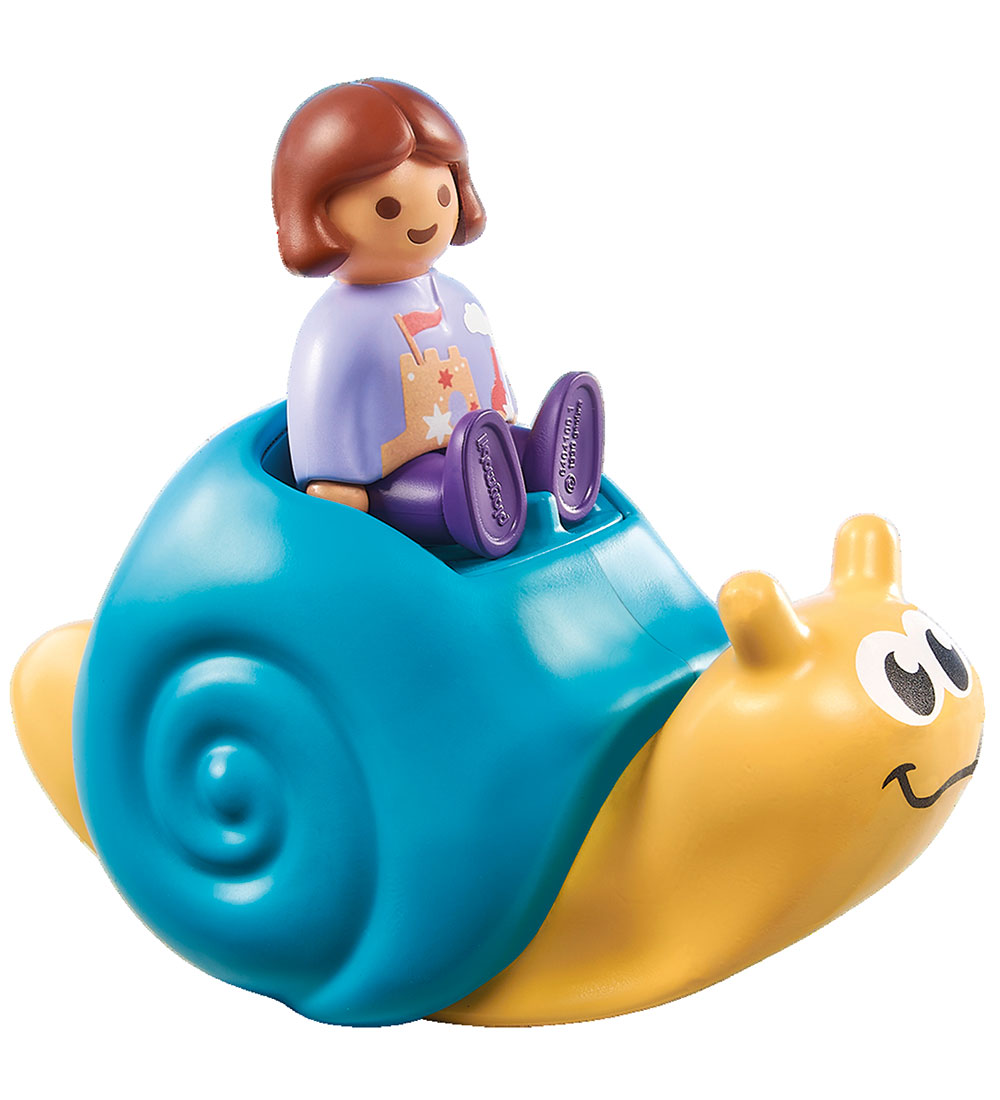 Playmobil 1.2.3 - Sneglevippe m. Raslefunktion - 2 dele - 71322