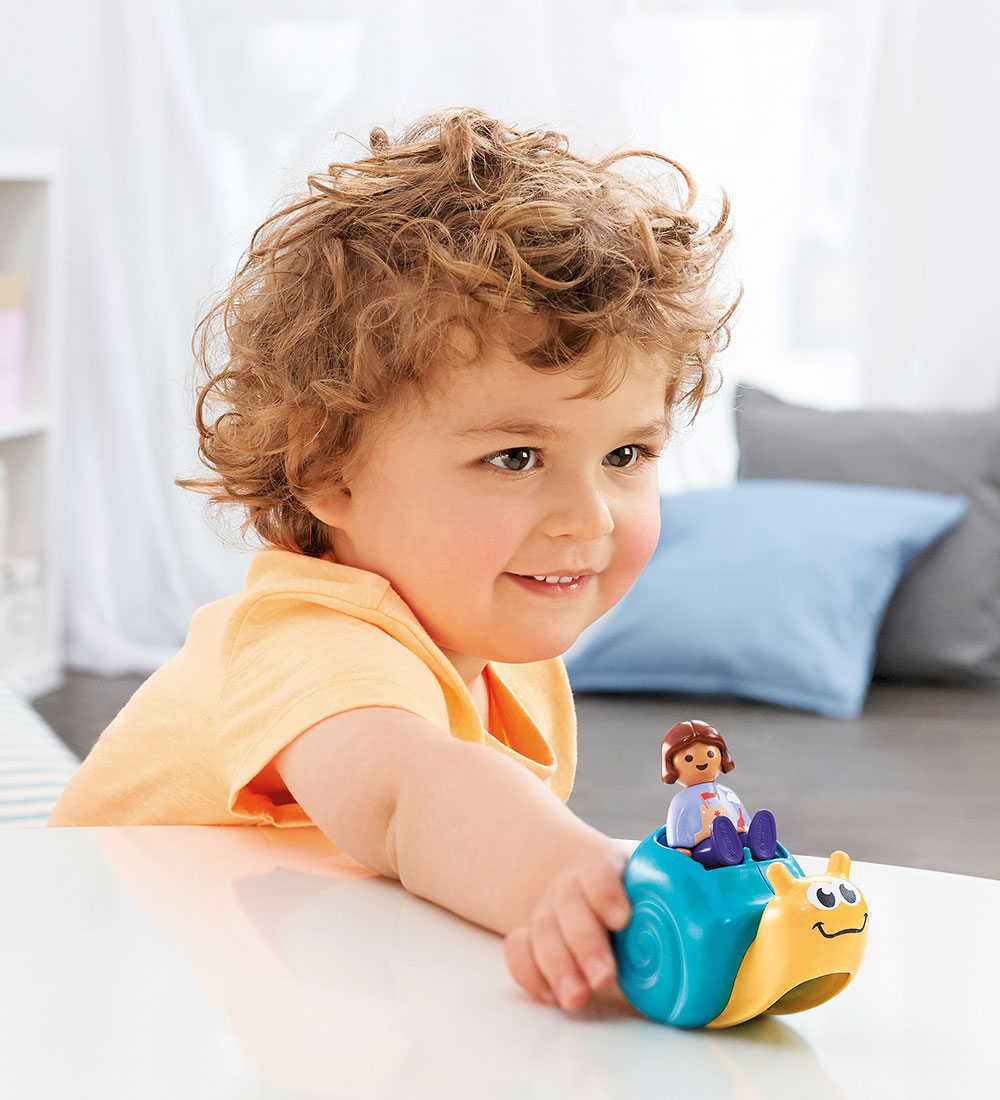 Playmobil 1.2.3 - Sneglevippe m. Raslefunktion - 2 dele - 71322