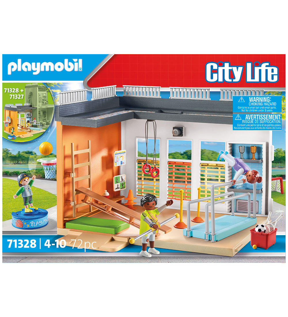 Playmobil City Life - Gymnastiksal Som Tilbygning - 72 Dele - 71