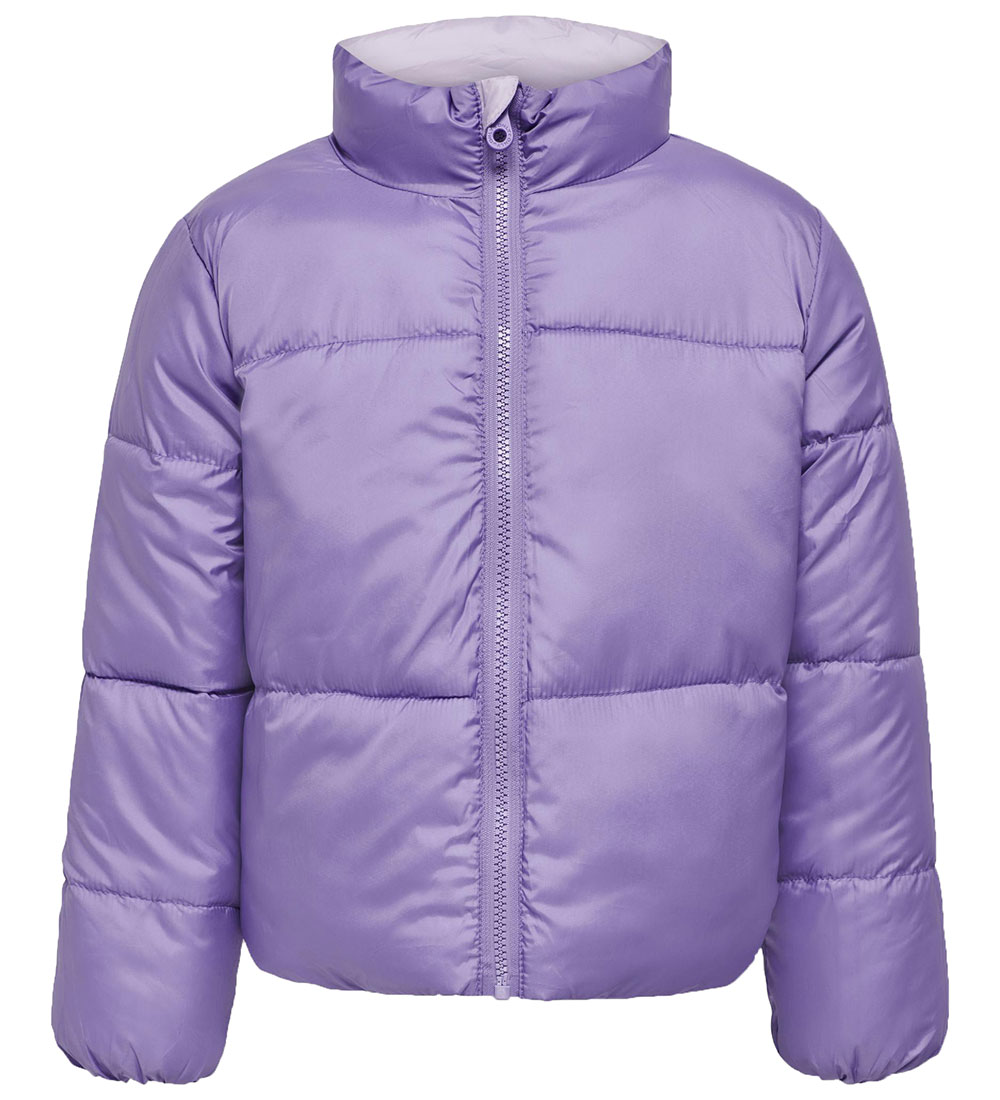 Kids Only Dynejakke - Vendbar - KogNewricky - Pastel Lilac