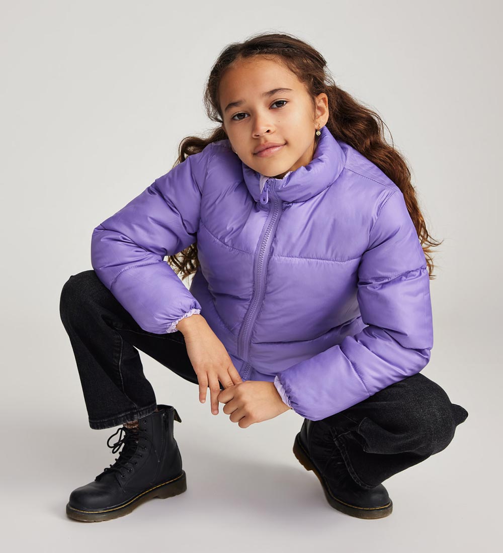 Kids Only Dynejakke - Vendbar - KogNewricky - Pastel Lilac