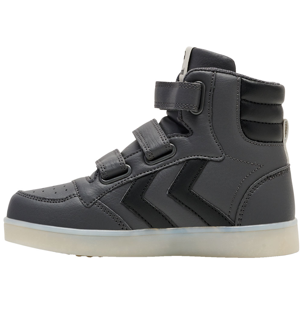 Hummel Støvler m. Lys - Stadil Flash - Asphalt
