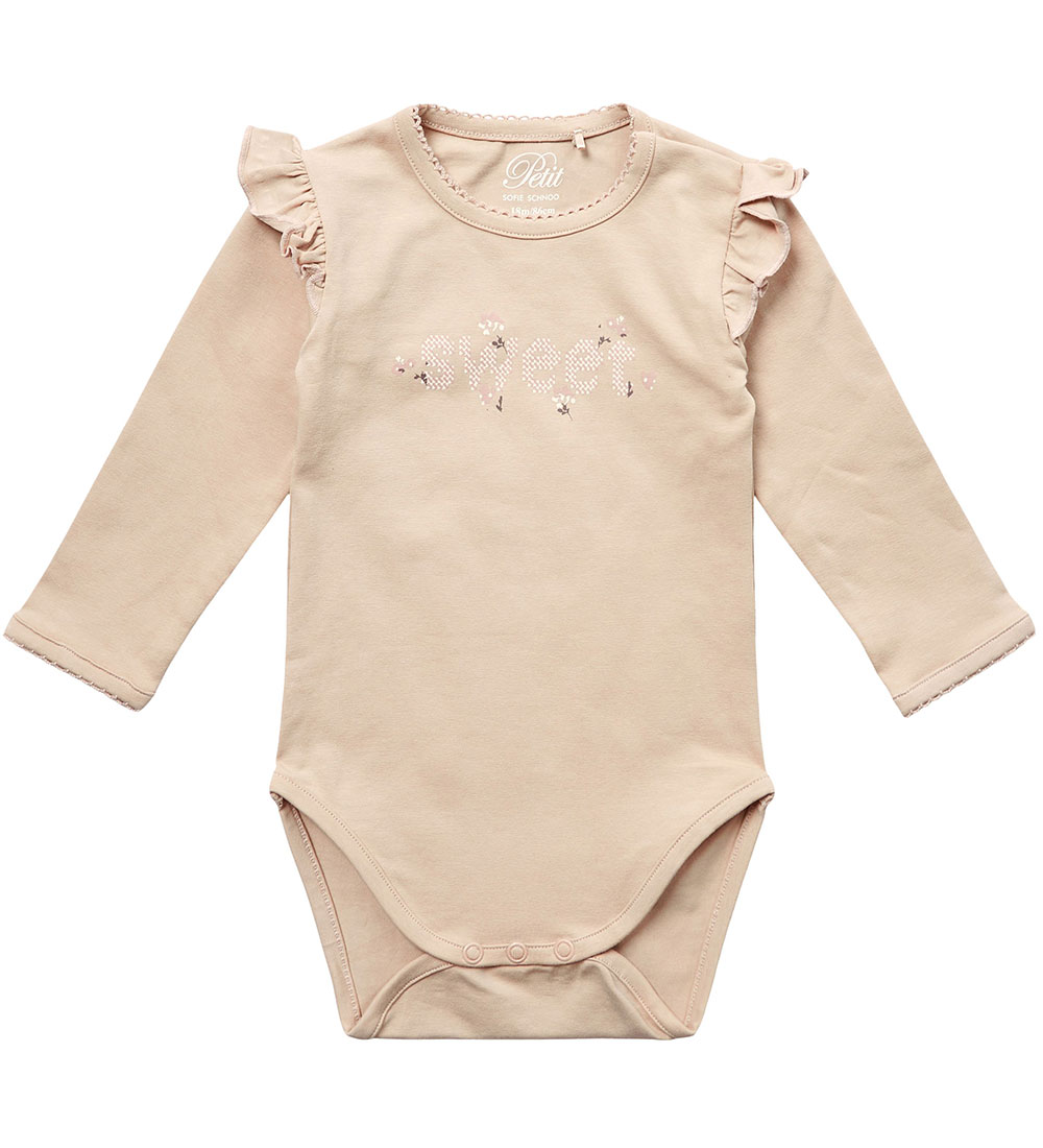 Petit by Sofie Schnoor Body l/æ - Nougat m. Print