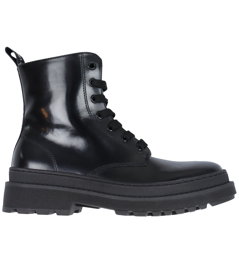 Calvin Klein Støvler - Lace-Up - Sort