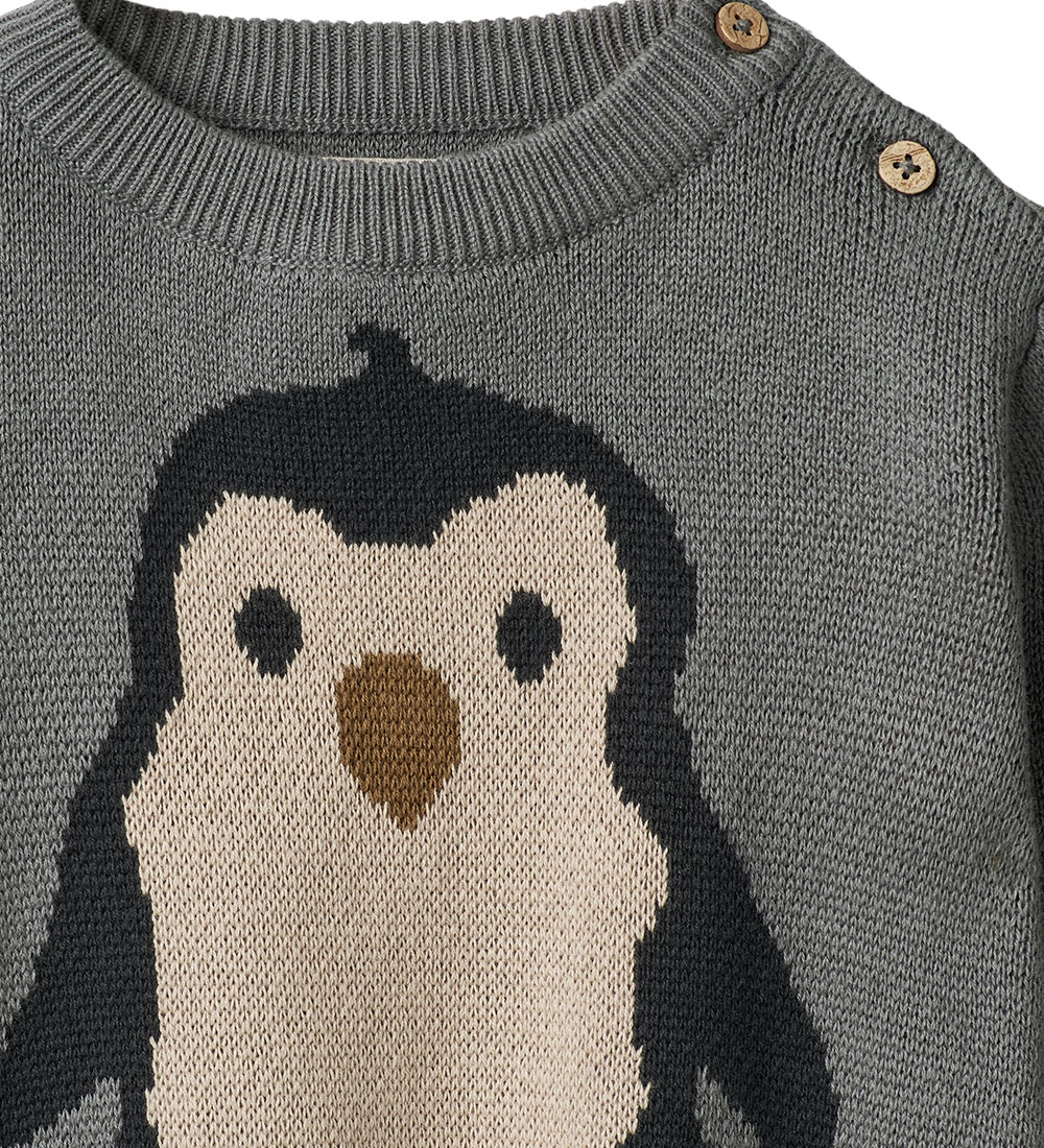 Wheat Bluse - Strik - Penguin - Autumn Sky