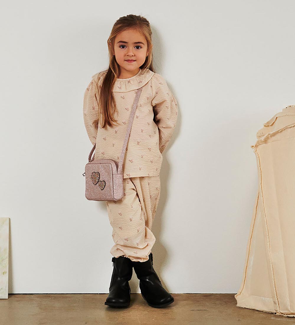 Petit by Sofie Schnoor Bukser - Sand m. Blomster