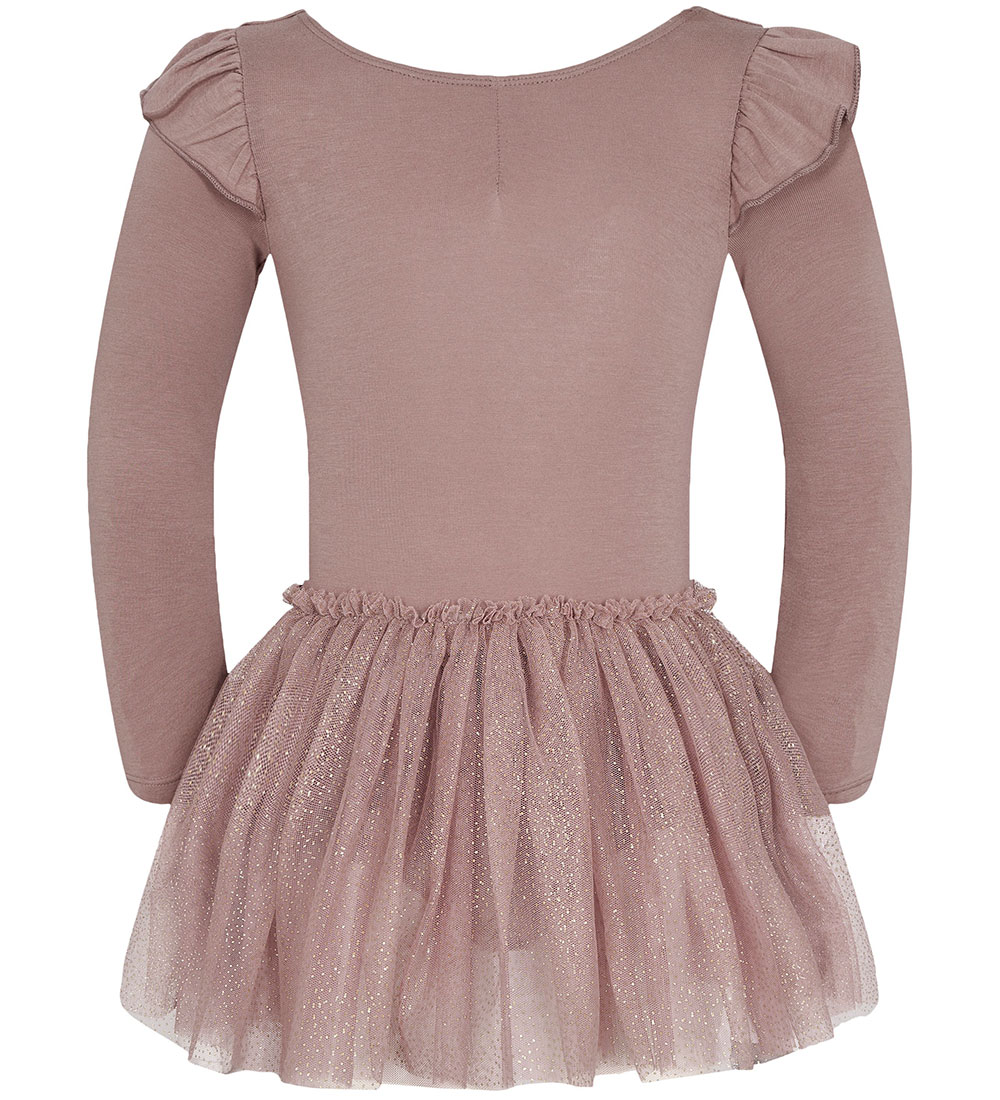 Petit by Sofie Schnoor Gymnastikdragt - Dark Purple m. Glimmer