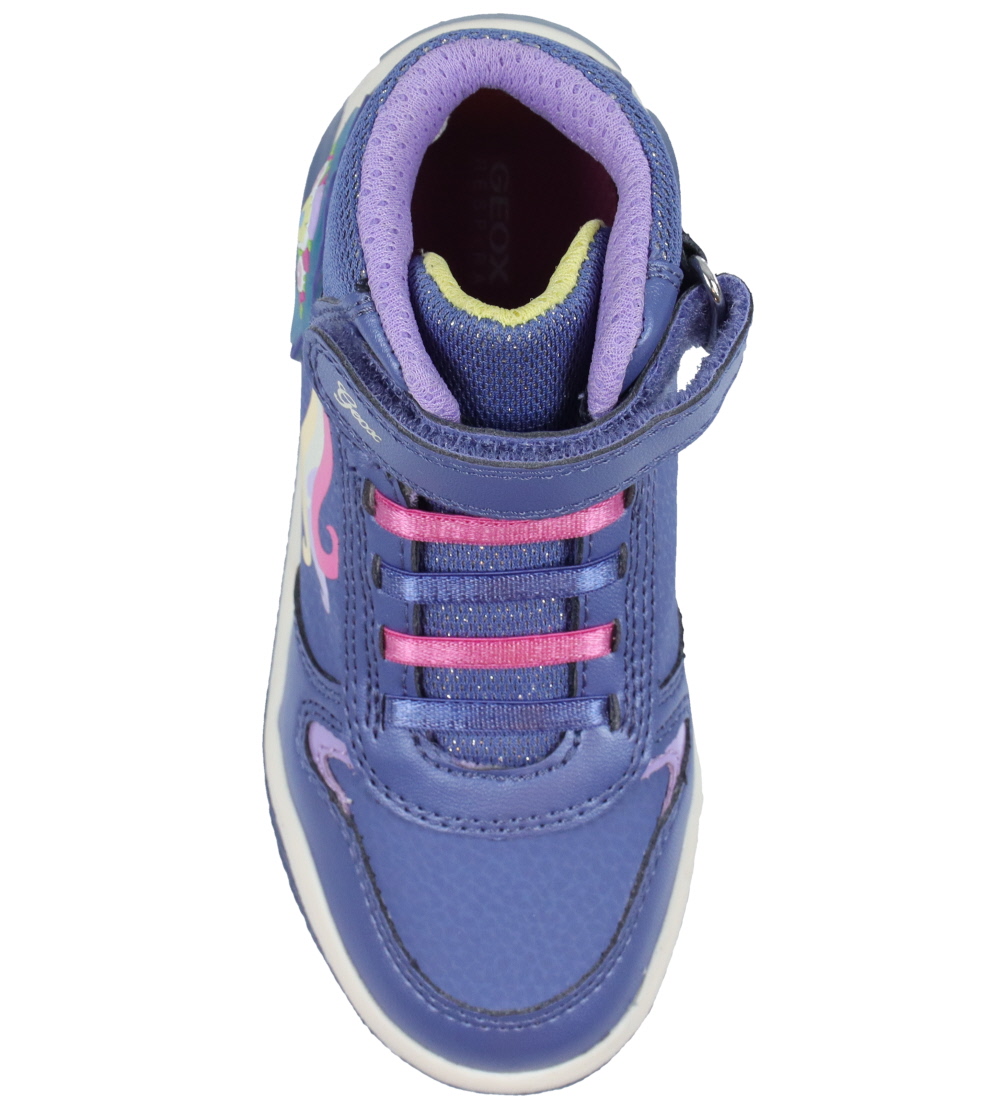 Geox Støvler m. Lys - J Inek G. C - Avio/Fuchsia