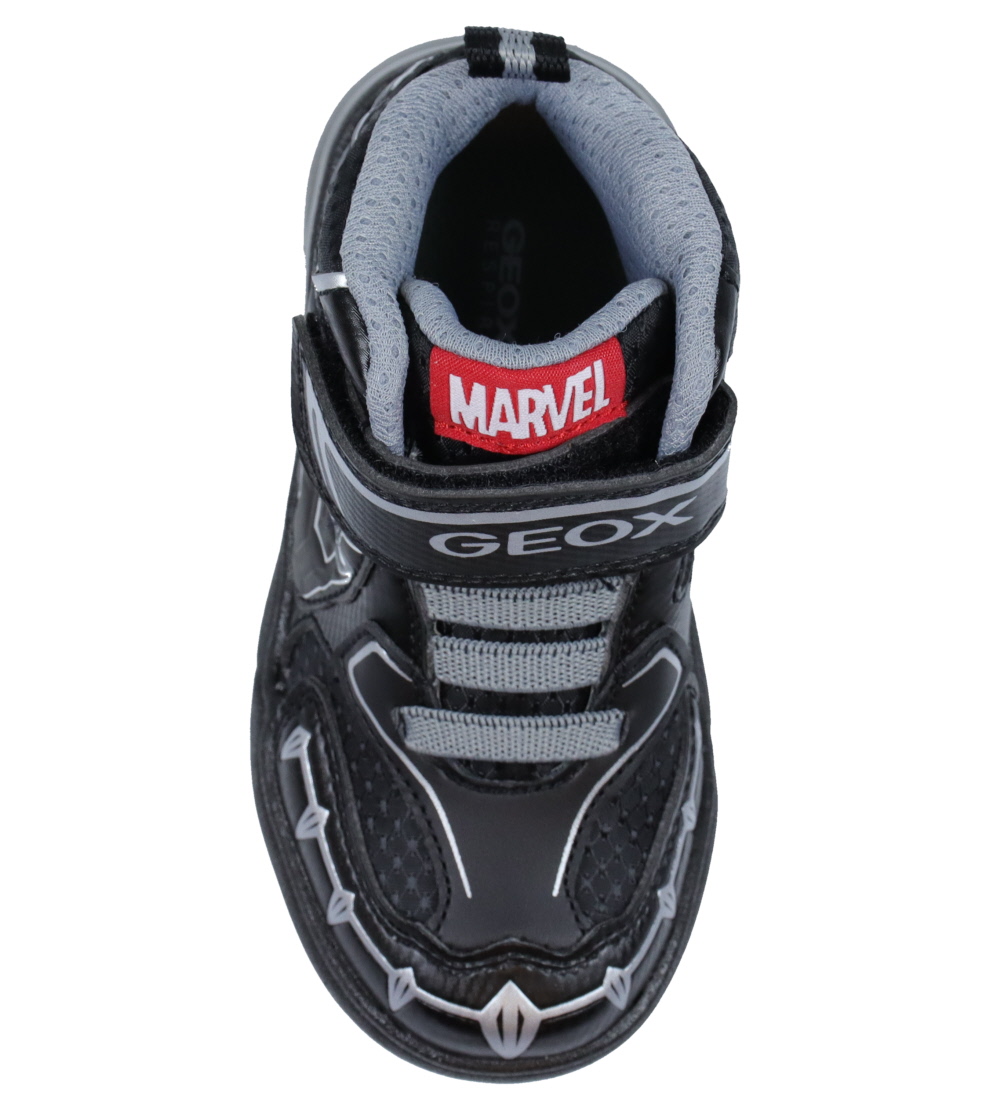 Geox Støvler m. Lys - GrayJay - Marvel Avengers - Sort/Sølv