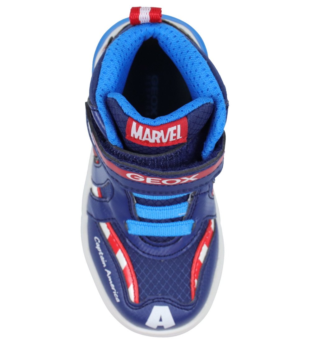 Geox Støvler m. Lys - Grayjay - Marvel Avengers - Navy/Rød