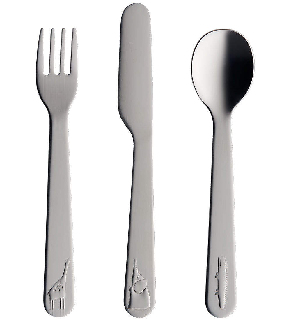 Liewood Børnebestik - Nadine Cutlery Set - Dyr - Steel