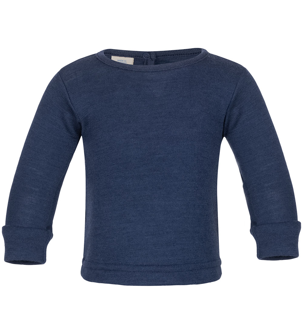 Engel Bluse - Uld/Silke - Navy Blue