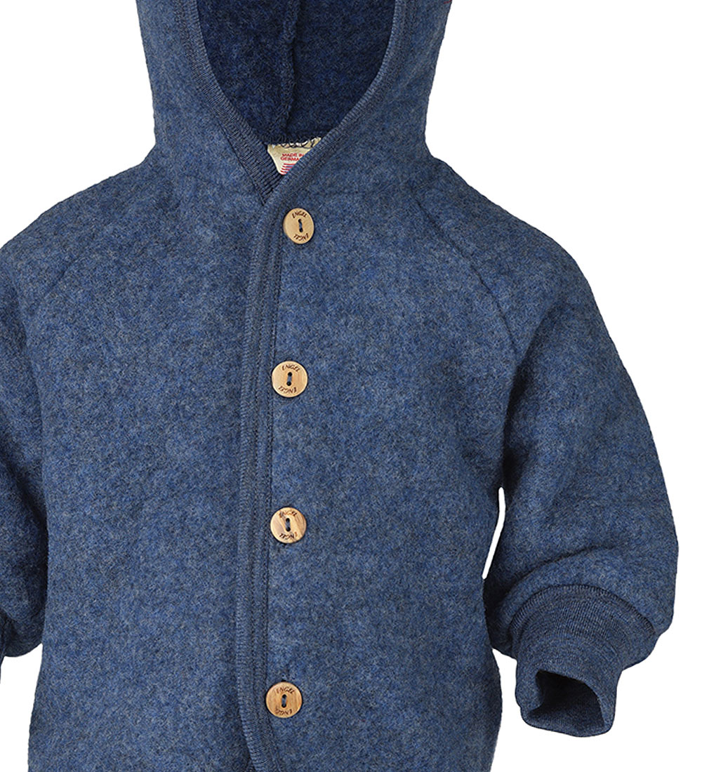 Engel Cardigan - Uld - Blue Melange