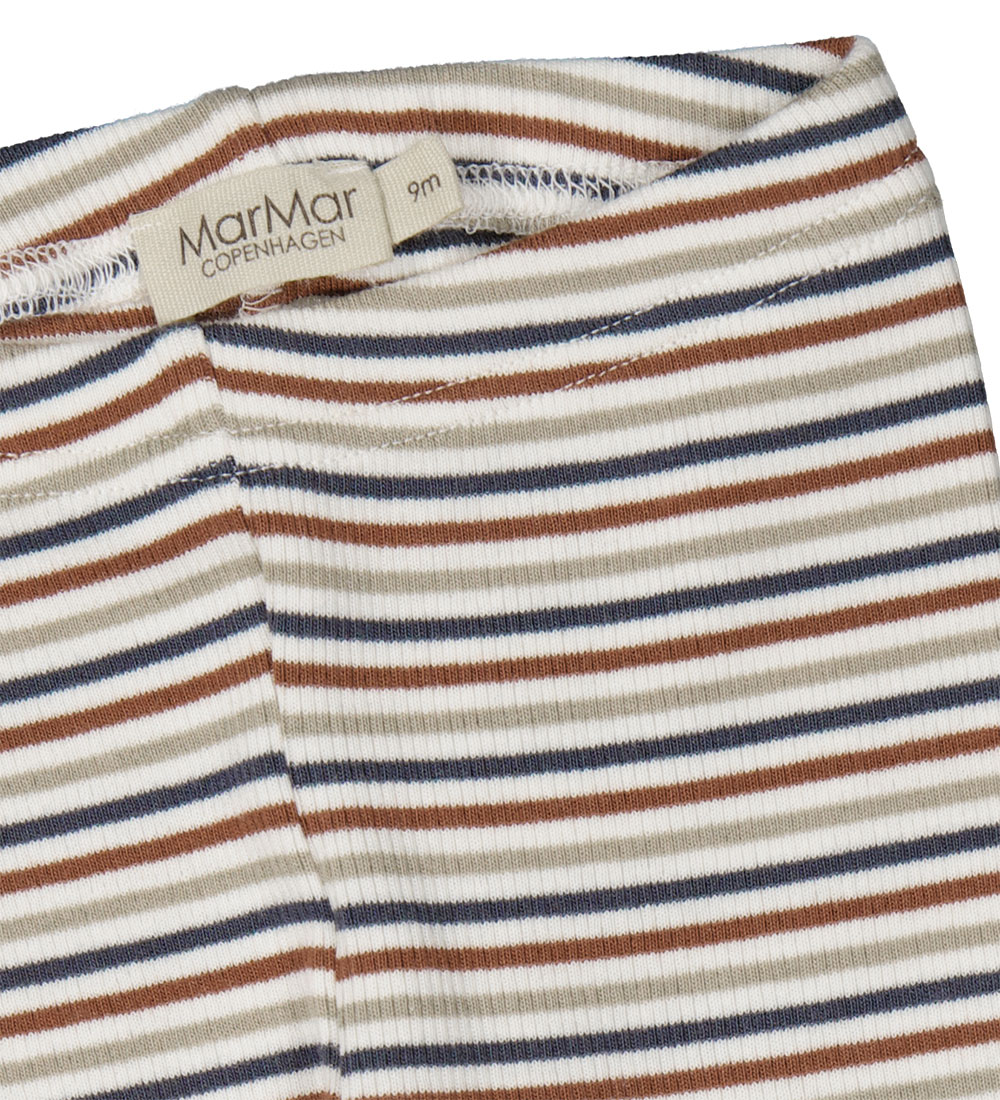 MarMar Leggings - Modal - Rib - Stripe Mix