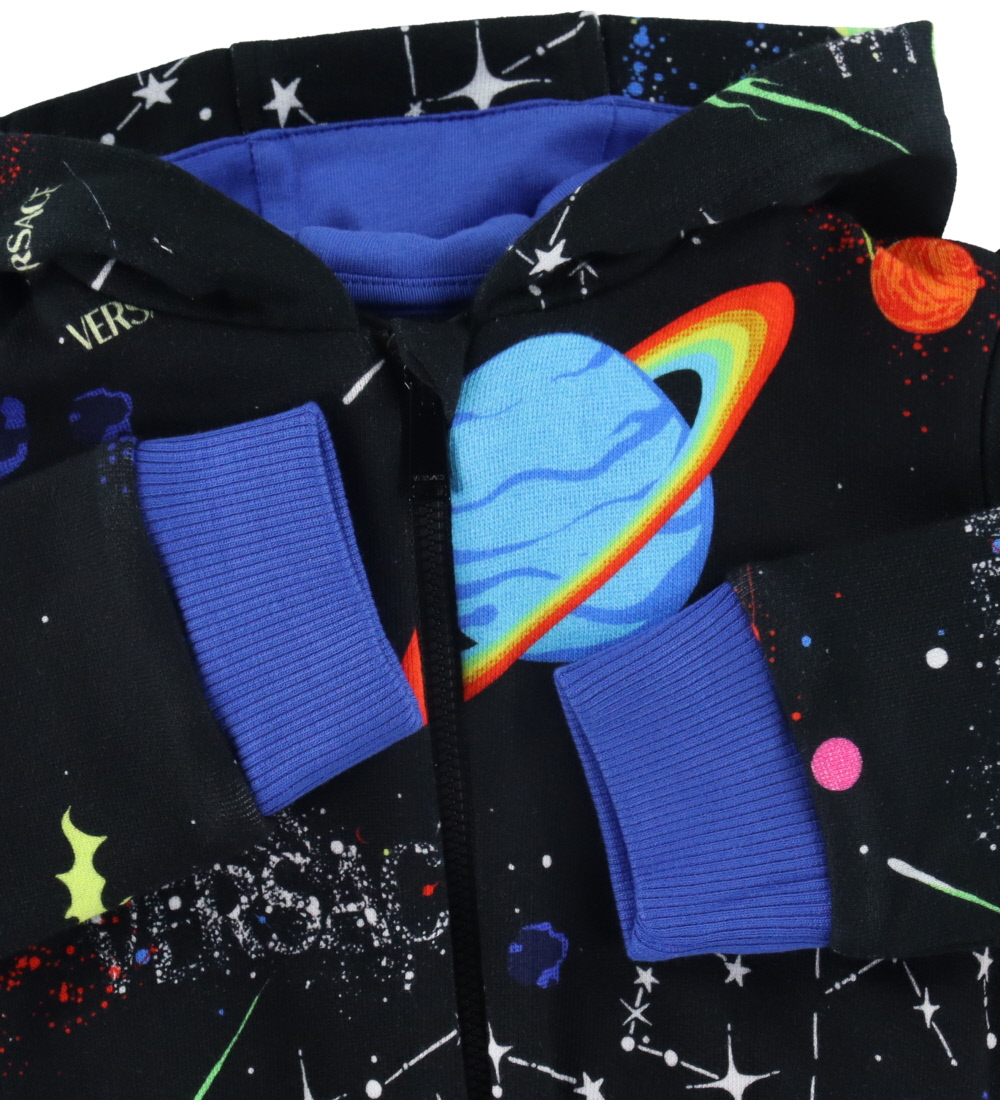 Versace Cardigan - Galaxy - Sort m. Print