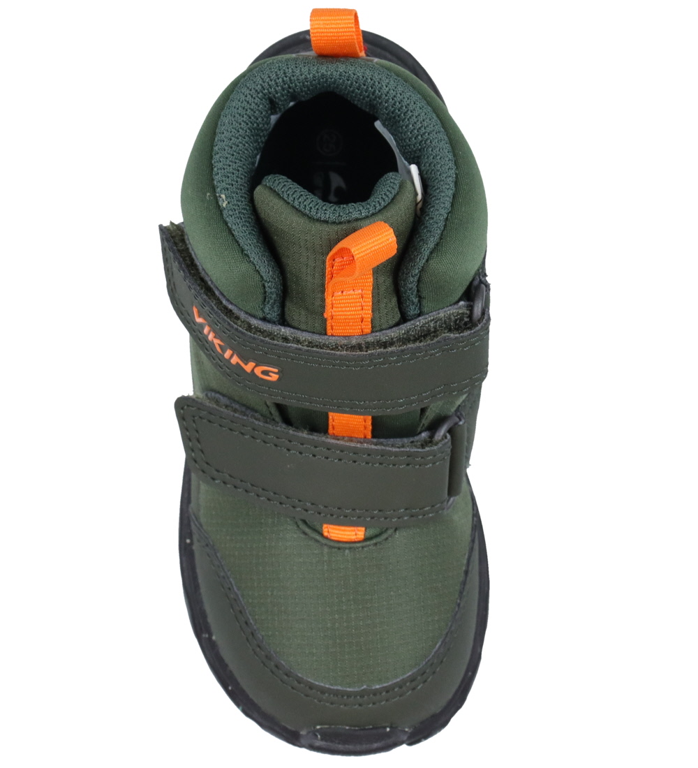 Viking Vinterstøvler - Ask Mid F GTX - Huntinggreen/Orange