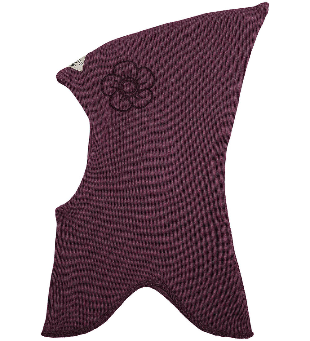 Racing Kids Elefanthue - Uld/Bomuld - 2-lags - Red Grape