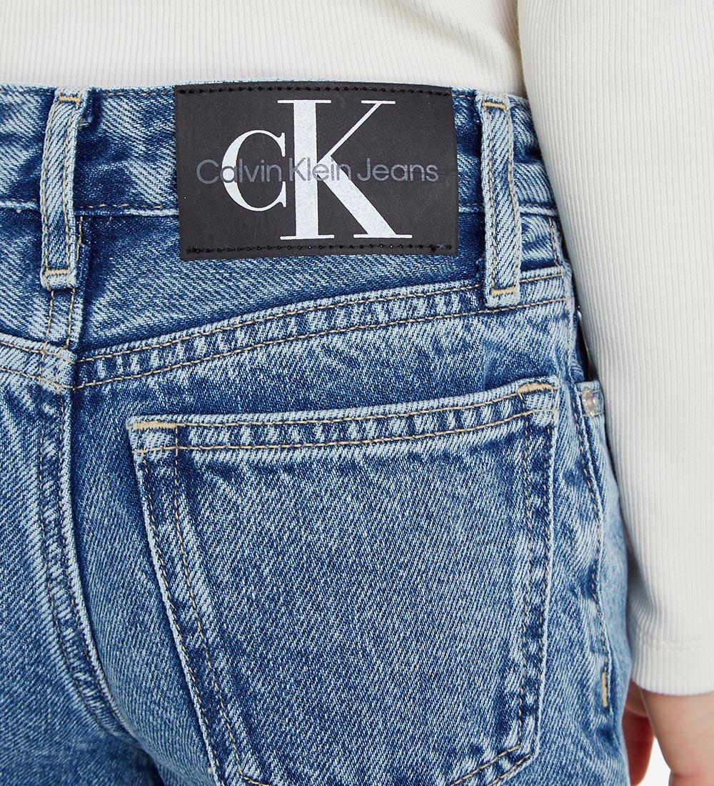 Calvin Klein Jeans - High Rise Wide Leg - Mid Blue Rigid