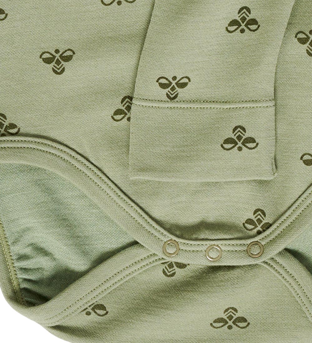 Hummel Body l/æ - Uld - hmlBambo - Oil Green