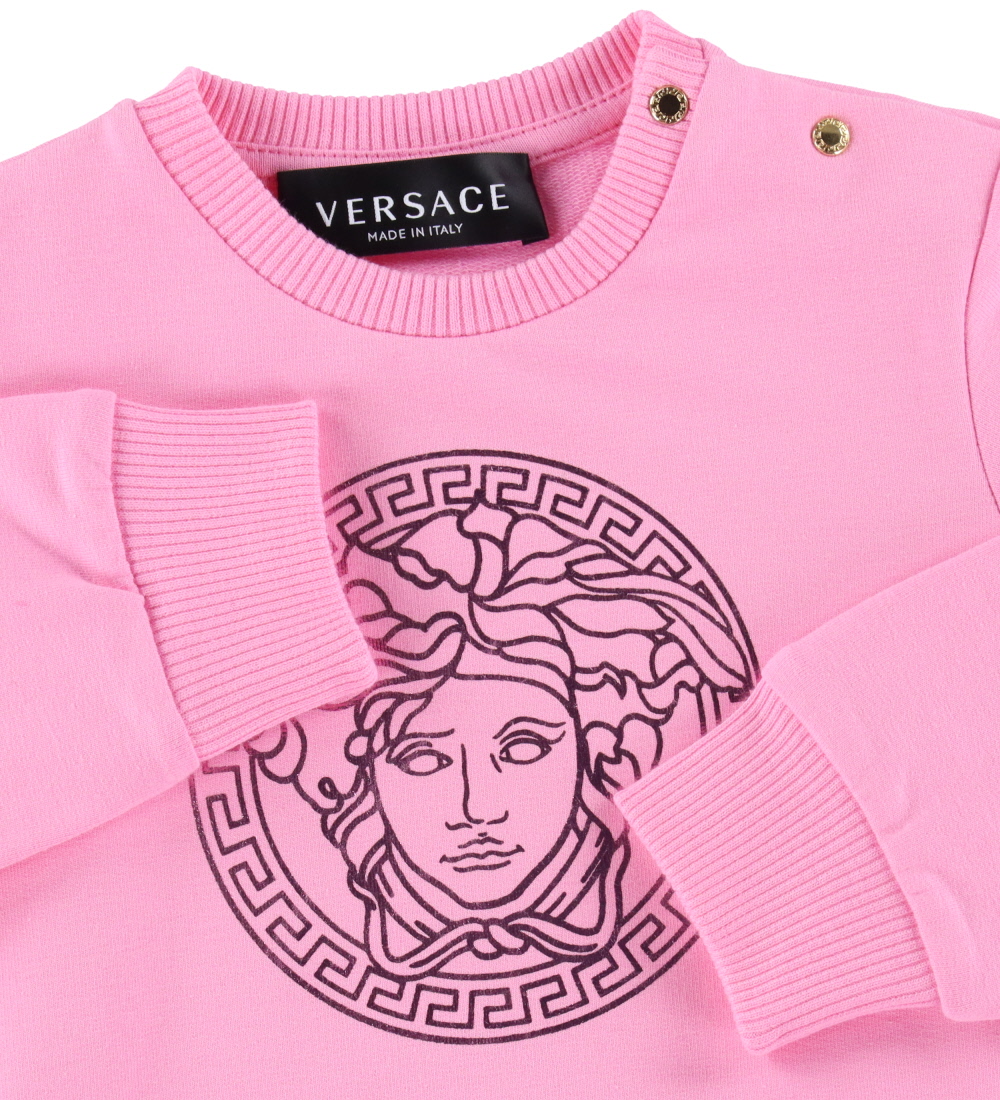 Versace Sweatshirt - Pink m. Logo