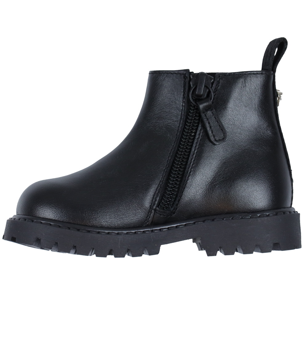 Versace Støvler - Bootie Chelsea - Black/Palladium