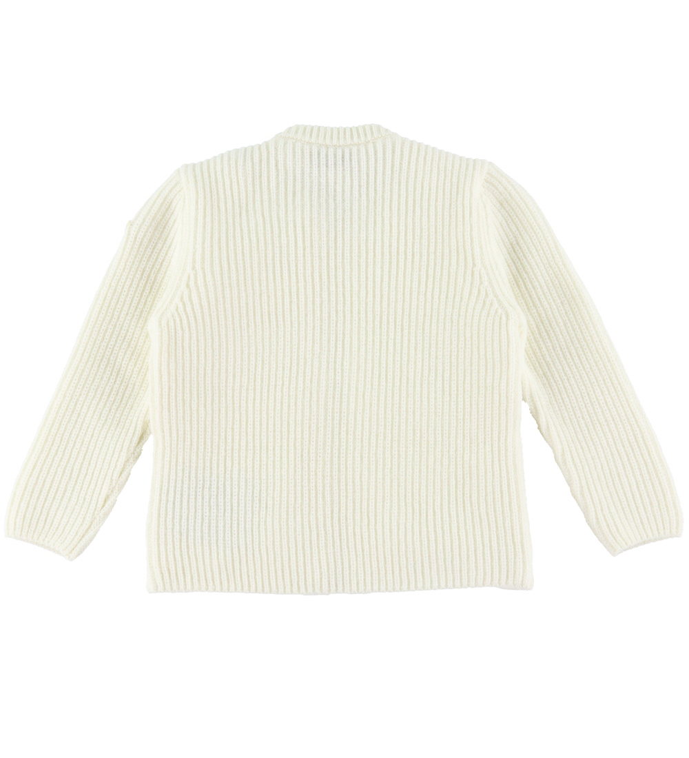 Moncler Cardigan - Uld/Dun - Off White