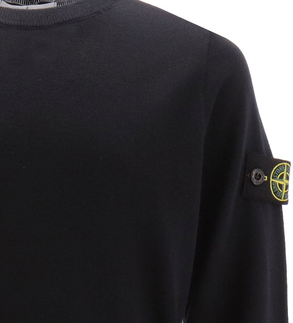 Stone Island Bluse - Uld - Navy Blue
