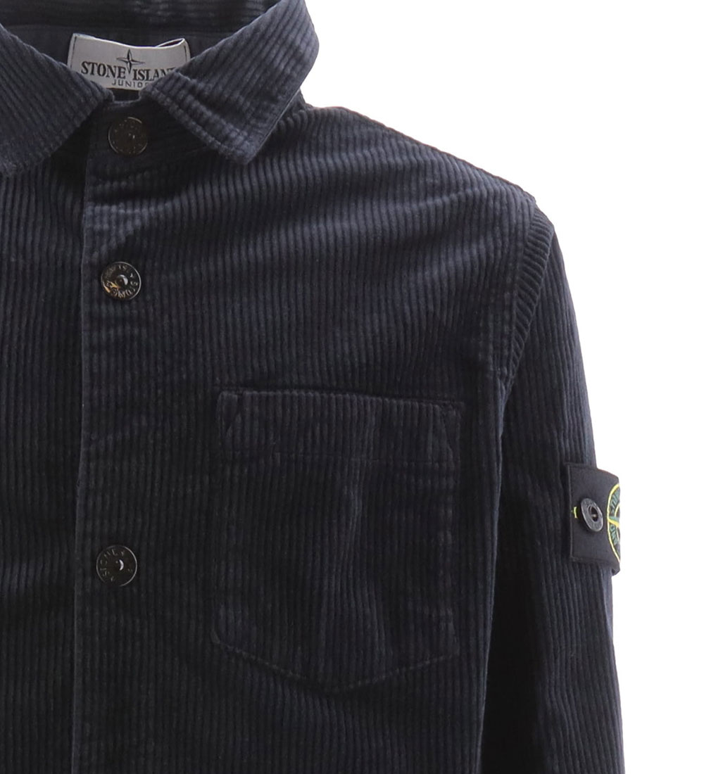 Stone Island Overshirt - Fløjl - Navy Blue