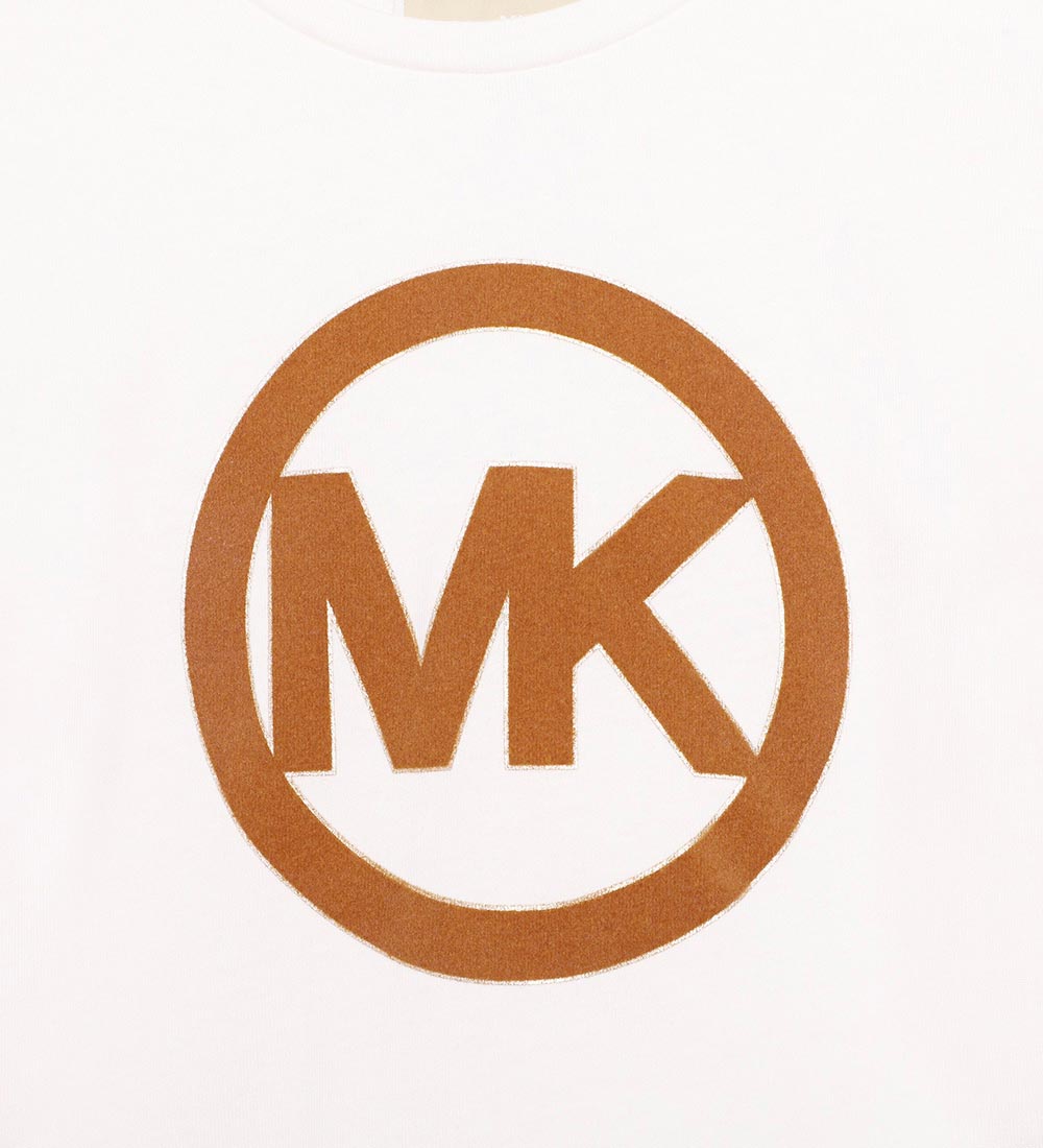 Michael Kors T-shirt - Cropped - Off White m. Brun