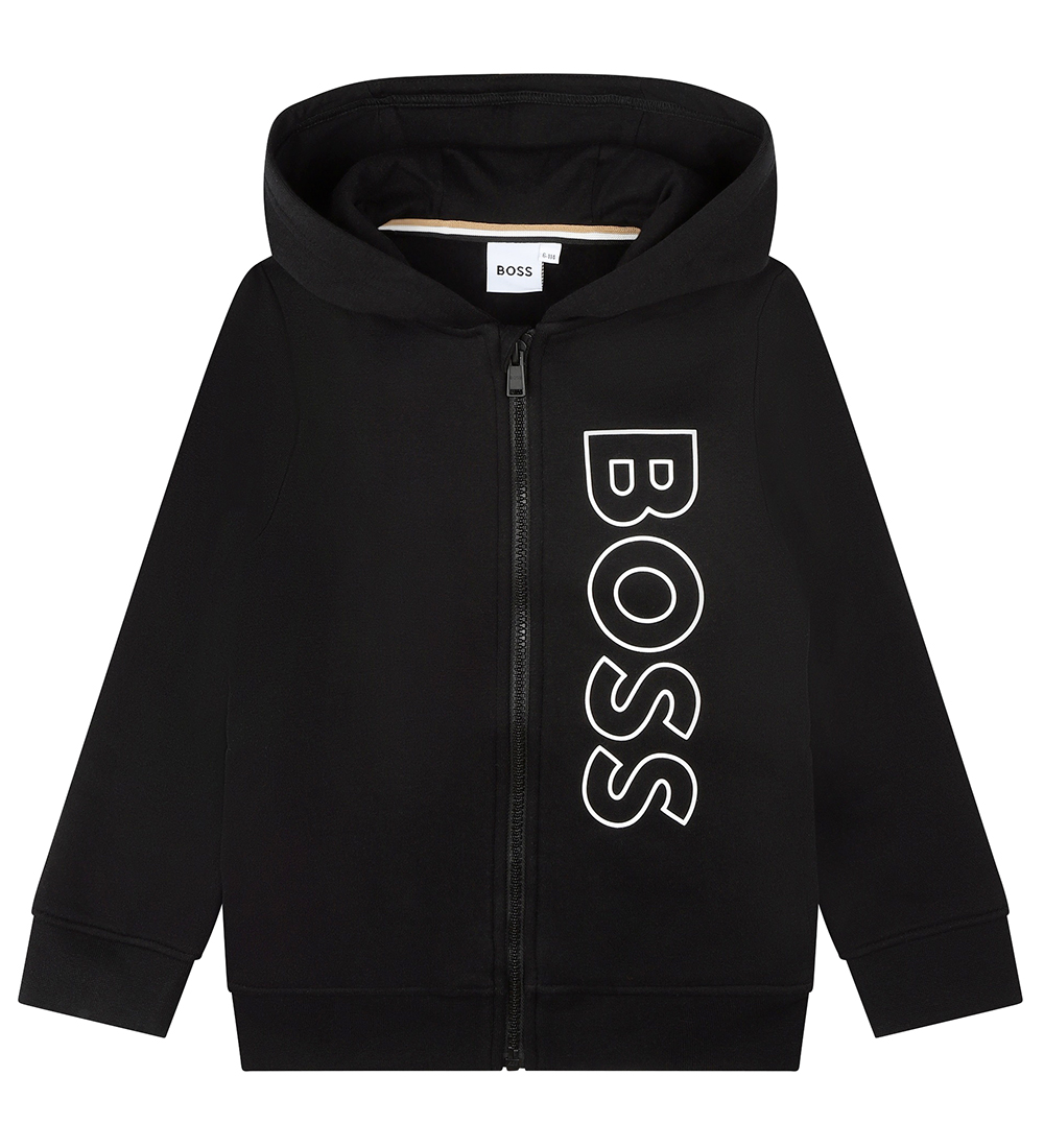 BOSS Cardigan - Sort m. Hvid
