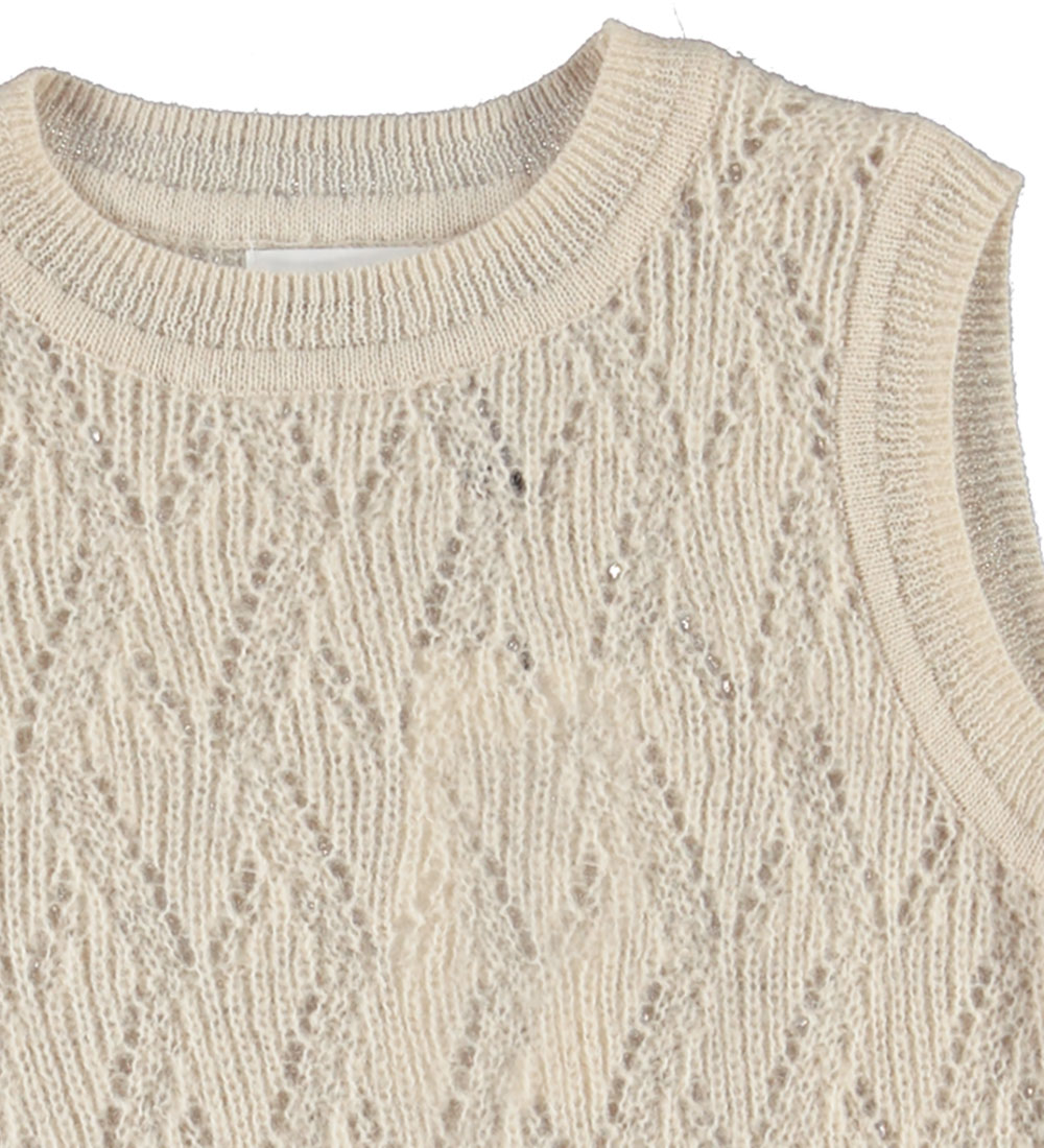 Molo Vest - Uld/Polyester - Greta - Pearled Ivory