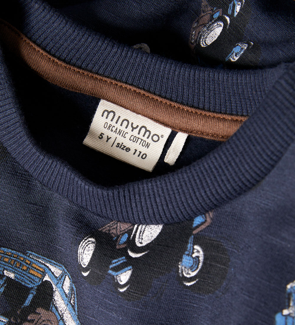 Minymo Sweatshirt - Parisian Night m. Monstertrucks
