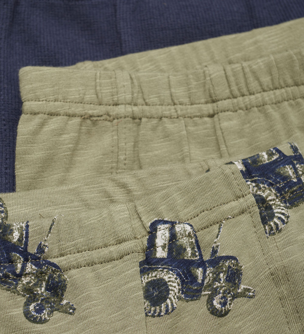 Minymo Boxershorts - 3-pak - Navy/Aloe m. Traktorer
