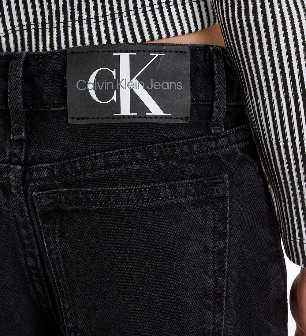 Calvin Klein Jeans - High Rise Wide Leg - Washed Black